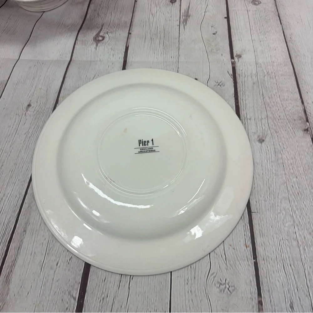 Pier 1 Grapes & Leaves In Mosaic Design PaFloral Vine Dinner Plate
